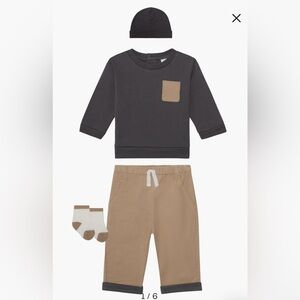 PL Baby By Petit Lem 4-Piece Colorblock Knit Set